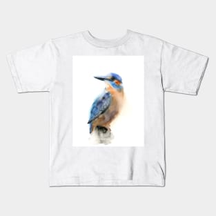 watercolor kingfisher Kids T-Shirt